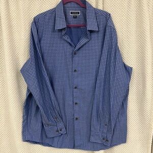 Club Room Blue Casual Button Down Shirt size xxl